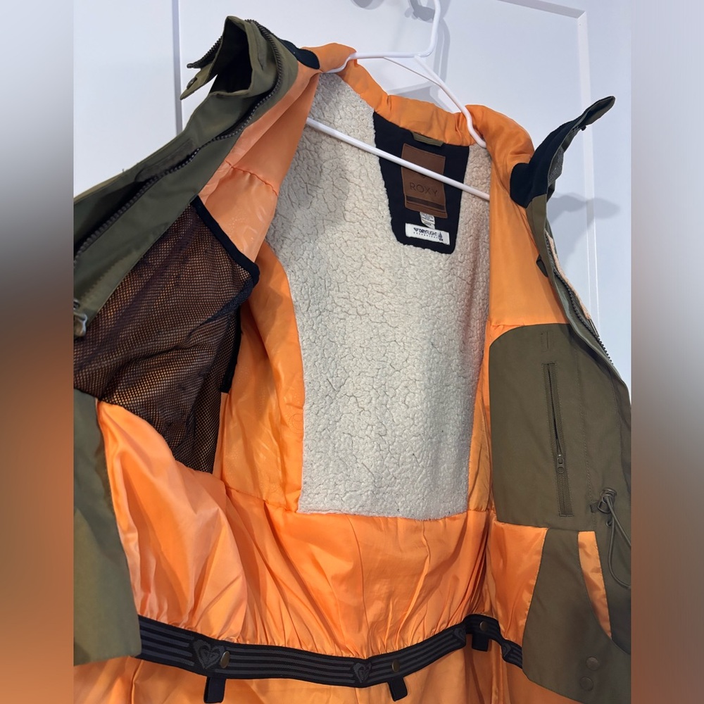 Green Roxy Winter Coat - Small - Picture 3 of 5